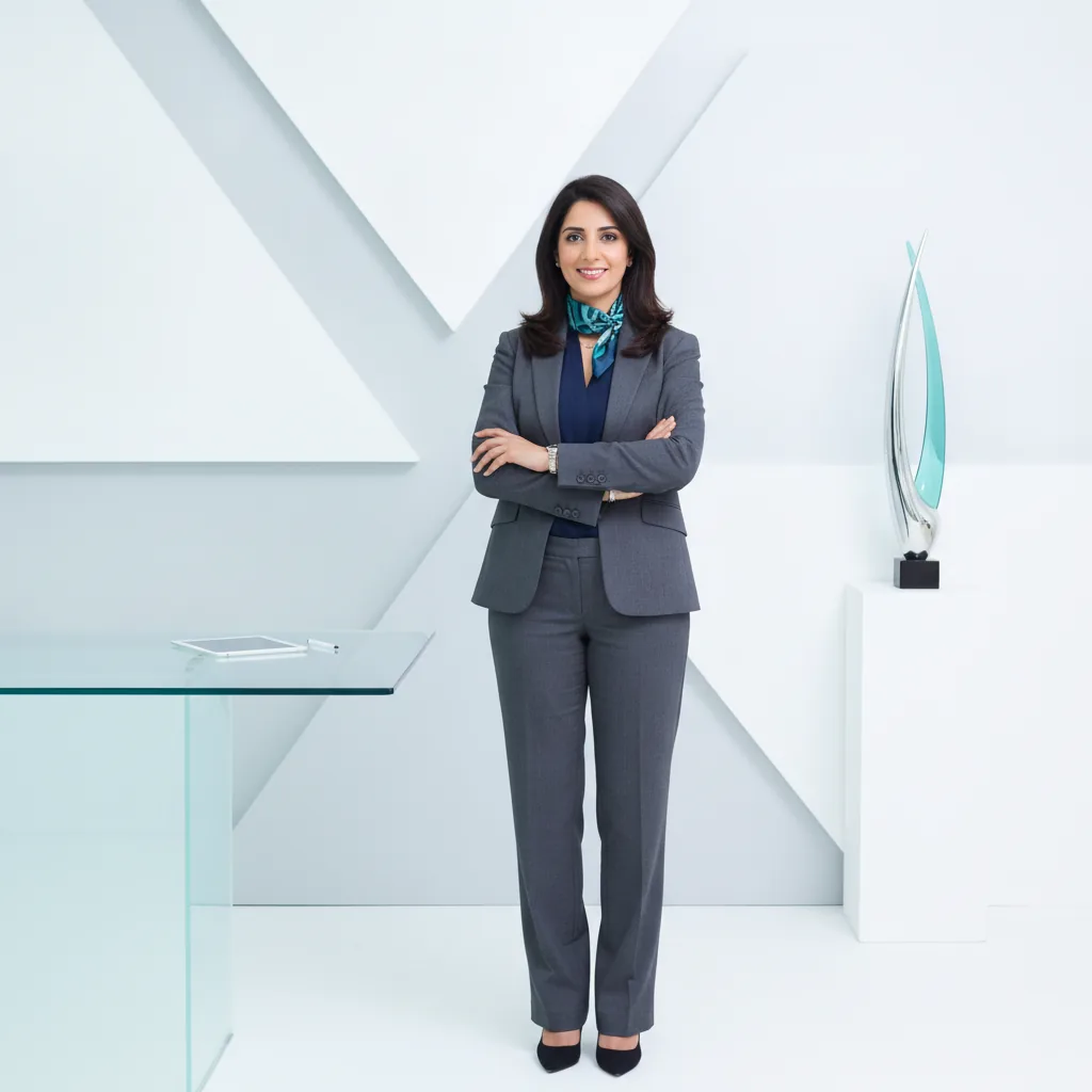 Modern corporate minimalism, confident and efficient mood, crisp