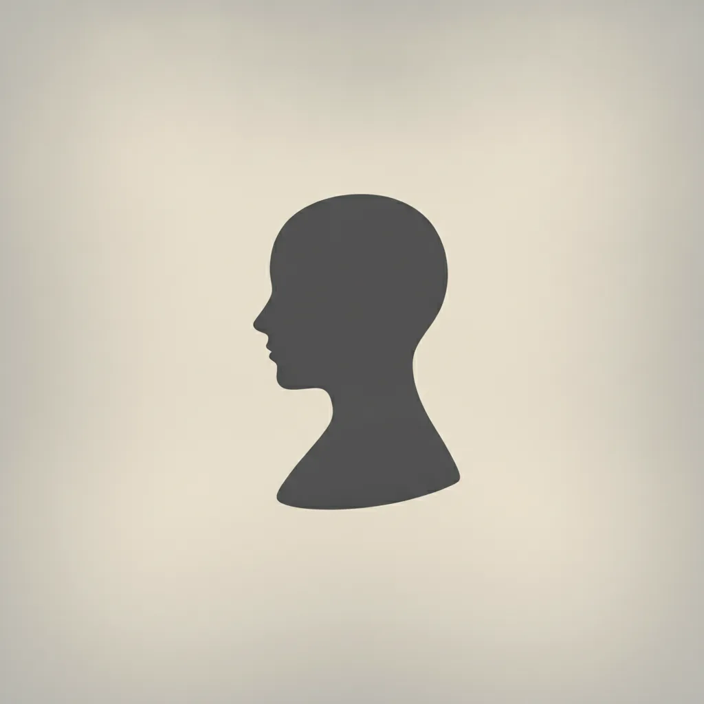 clean neutral testimonial avatar placeholder, non-photoreal silhouette icon